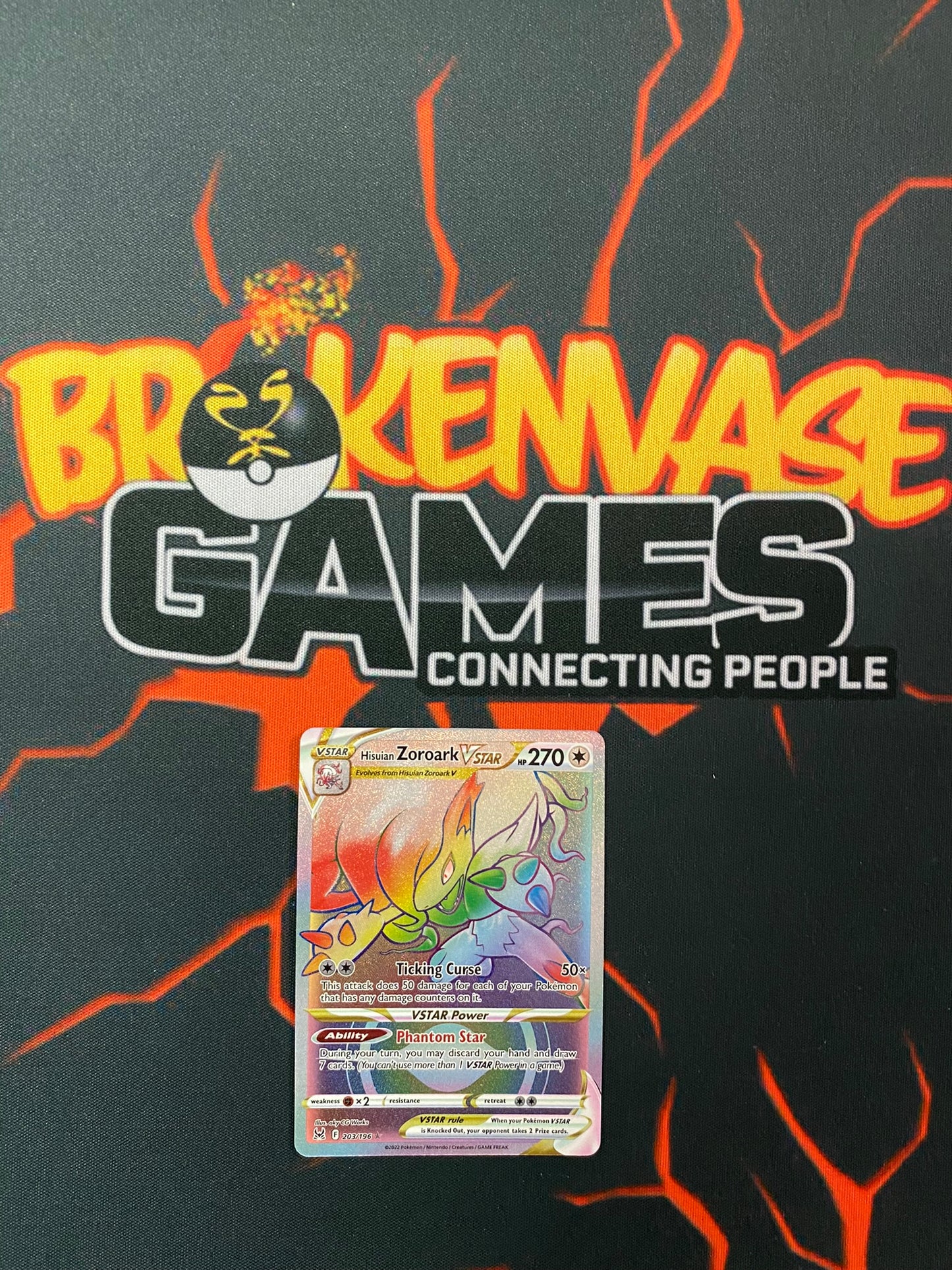 Pokemon Card Lost Origin 203/196 Hisuian Zoroark VSTAR Hyper Rare *MINT*