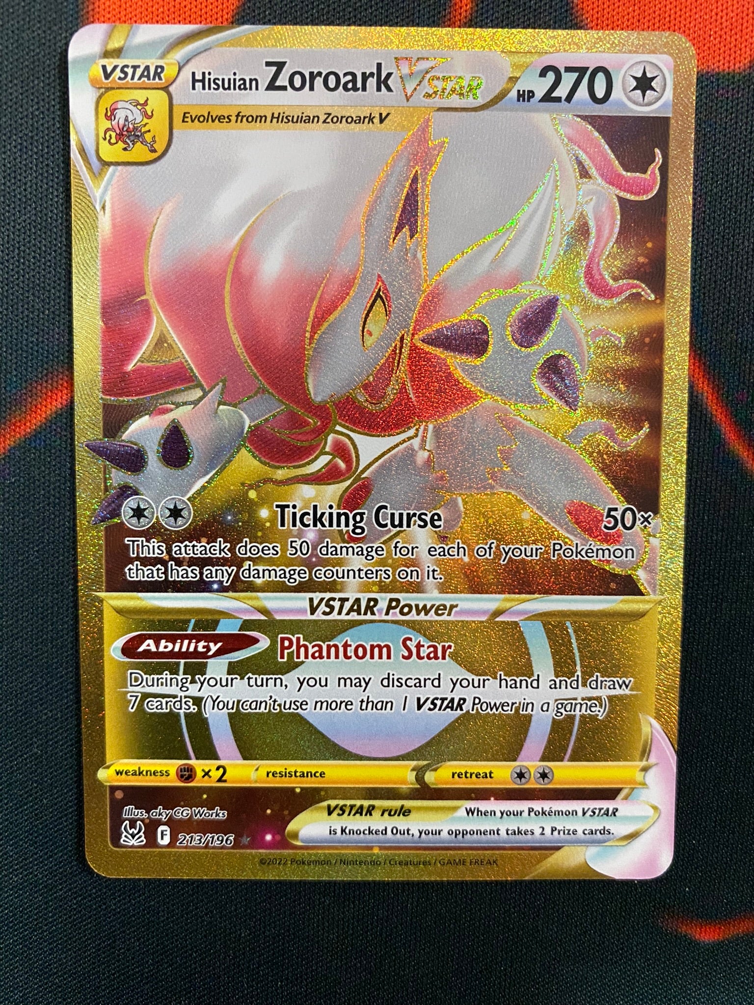 Pokemon Card Lost Origin 213/196 Hisuian Zoroark VSTAR Secret Rare *MI –  Brokenvase Games