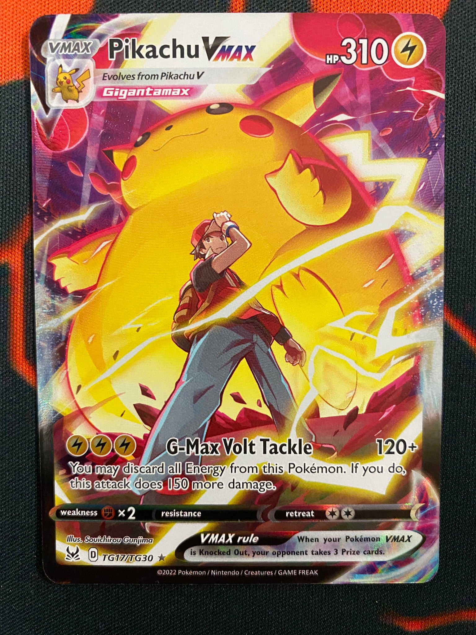 Ash Pikachu VMAX Pokemon Card 