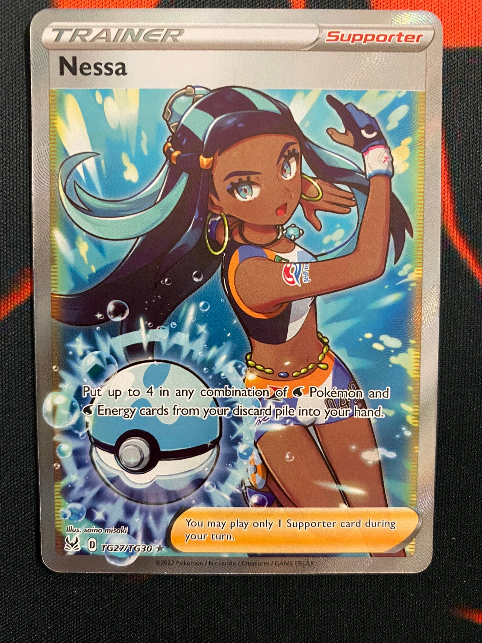 Pokemon Card Lost Origin Trainer Gallery TG27/TG30 Nessa Supporter