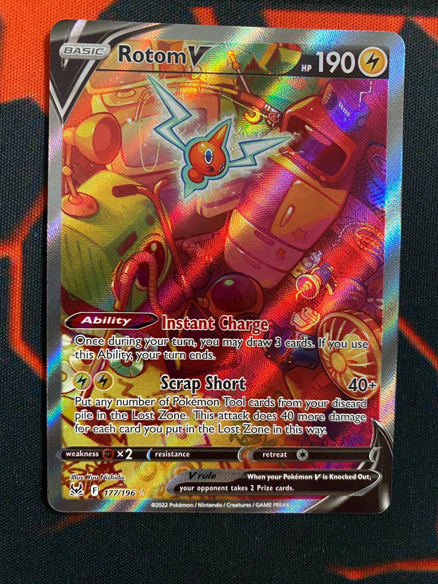 Pokemon Card Lost Origin 177/196 Rotom V Alternate Art *MINT* Brokenvase Games Pokemon Card Lost Origin 177/196 Rotom V Alternate Art *MINT* Brokenvase Games