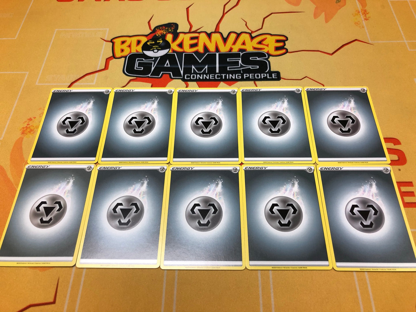 <transcy>10 X Pokemon Sword & Shield Basic Energy - Metal Energy</transcy>