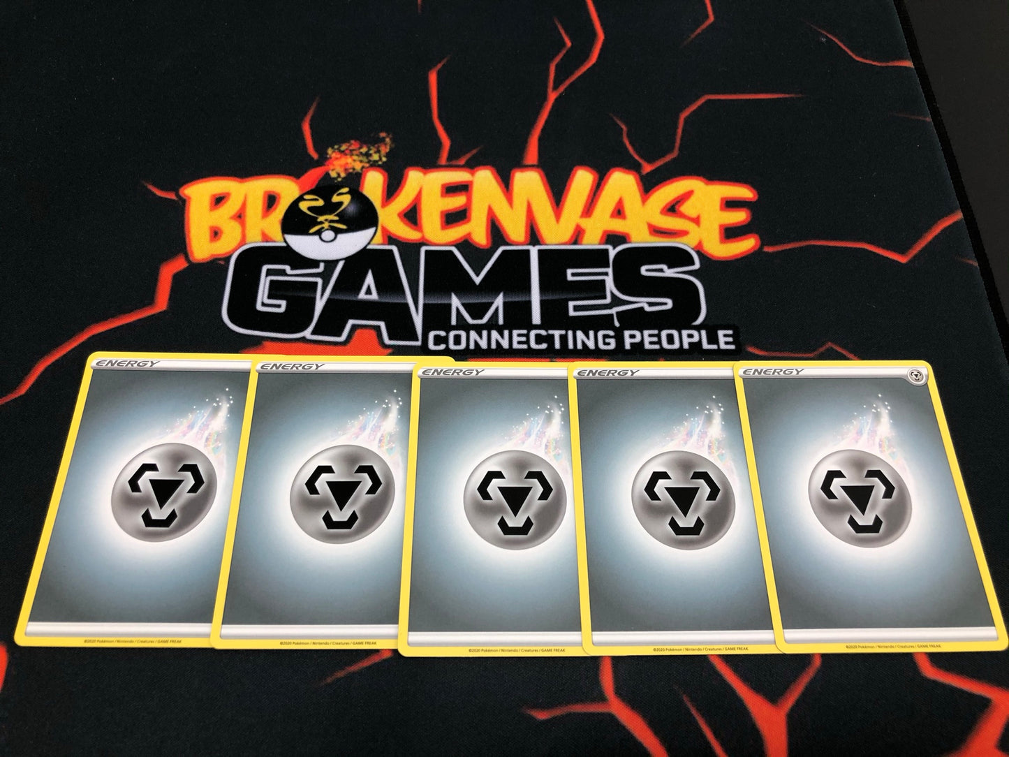 5 X Pokemon Basic Energy - Metal Energy