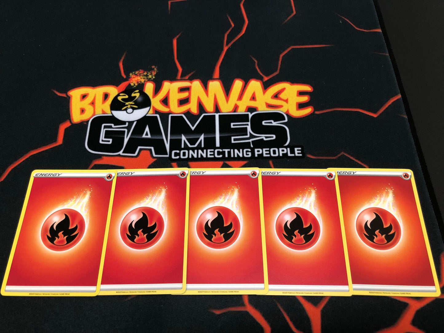 <transcy>5 X Pokemon Sword & Shield Basic Energy - Fire Energy</transcy>