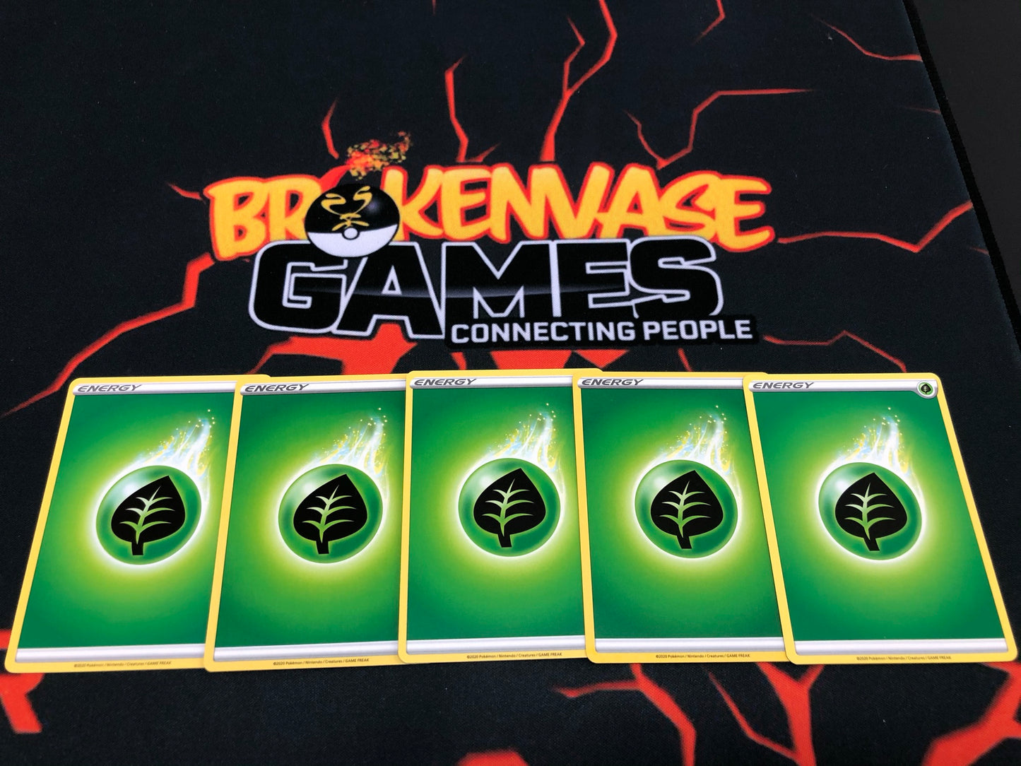 <transcy>5 X Pokemon Sword & Shield Basic Energy - Grass Energy</transcy>