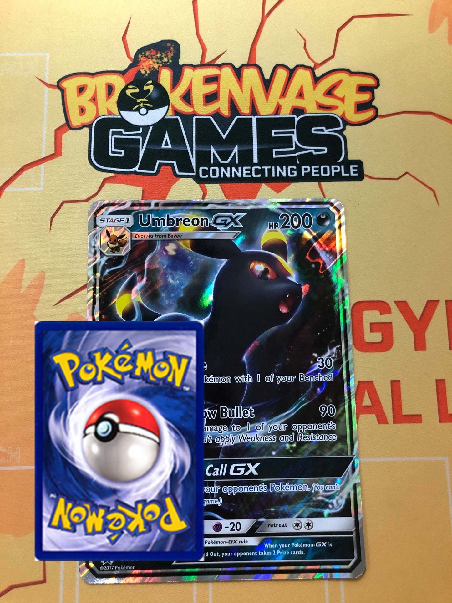 <transcy>Pokemon Card SM 36 Umbreon GX JUMBO OVERSIZED BLACK STAR PROMO</transcy>