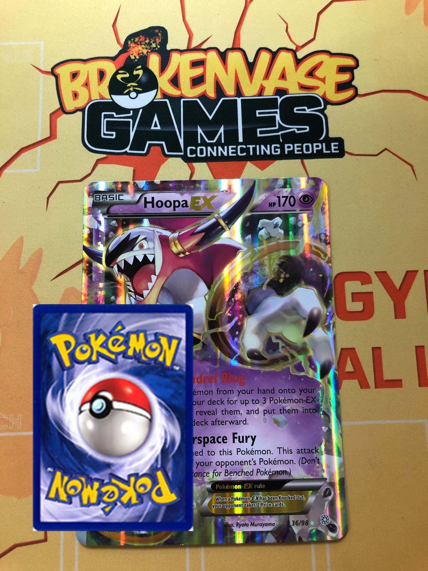 Pokemon Card ANCIENT ORIGINS 36/98 Hoopa EX JUMBO OVERSIZED PROMO