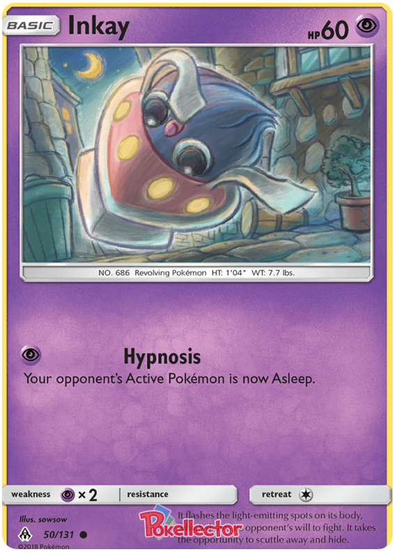 Pokemon Card Forbidden Light 50/131 050/131 Inkay Common *MINT*