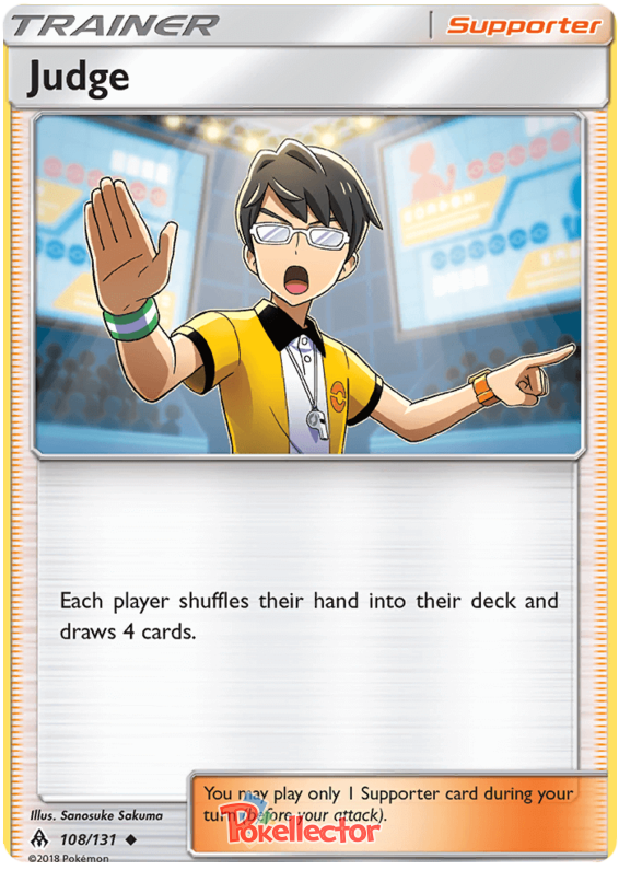 Pokemon Card Forbidden Light 108/131 Judge Supporter Uncommon *MINT*