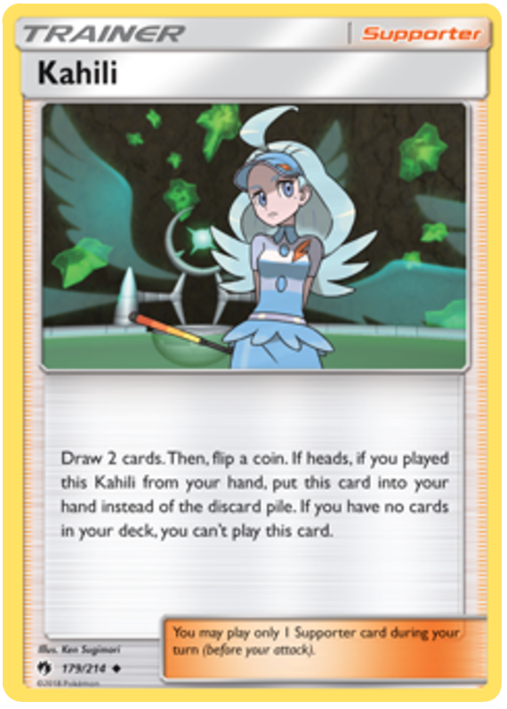Pokemon Card Lost Thunder 179/214 Kahili Supporter Uncommon *MINT*