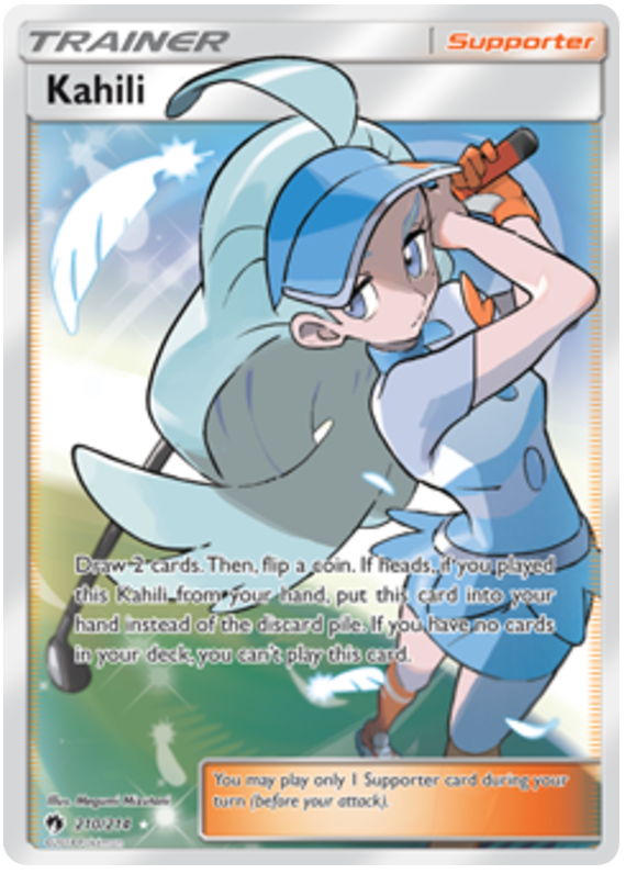Pokemon Card Lost Thunder 210/214 Kahili Supporter Full Art *MINT*