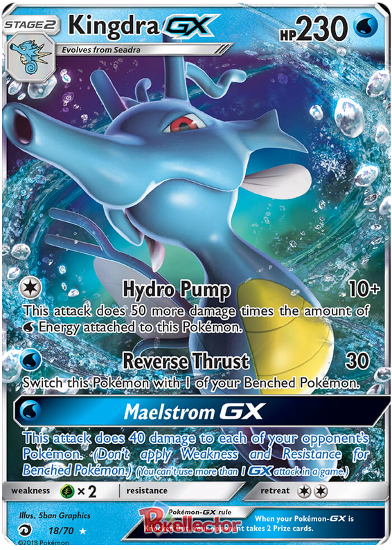 Pokemon Card Dragon Majesty 18/070 018/070 Kingdra GX Ultra Rare –  Brokenvase Games