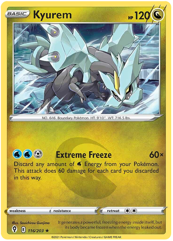 Pokemon Card Evolving Skies 116/203 116/203 Kyurem Holo Rare