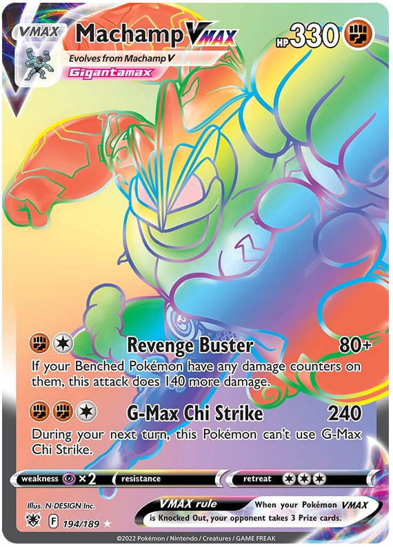 pokemon astral radiance rare cards Pokemon Card Astral Radiance 194/189 Machamp VMAX Hyper Rare *MINT* –  Brokenvase Games