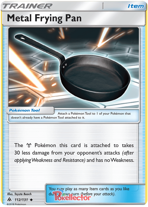 Pokemon Card Forbidden Light 112/131 Metal Frying Pan Item Uncommon *MINT*