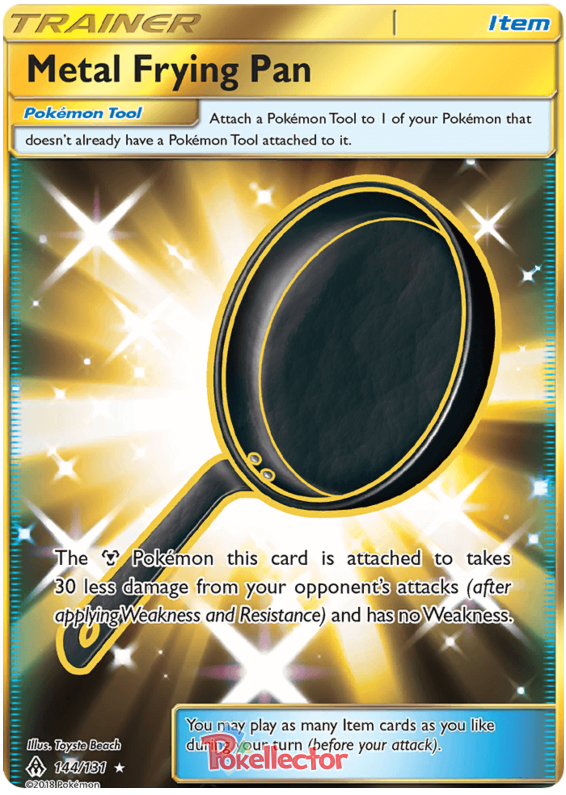 Pokemon Card Forbidden Light 144/131 Metal Frying Pan Item Secret Rare *MINT*
