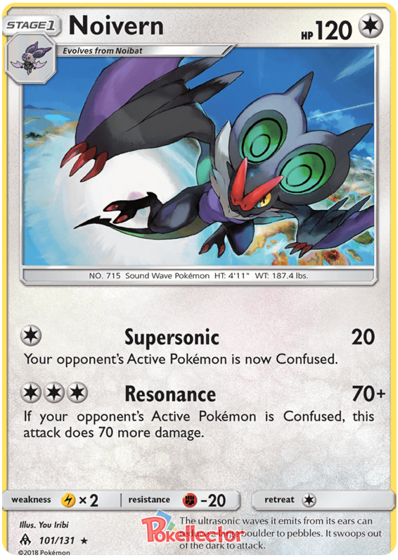 Pokemon Card Forbidden Light 101/131 Noivern Rare *MINT*