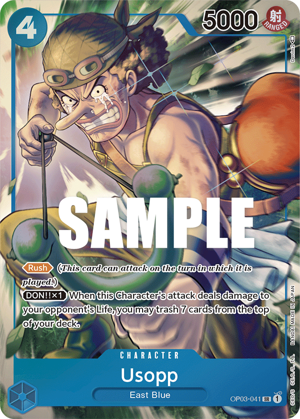 One Piece Card Pillars of Strength Usopp Alt Art OP03-041 SR