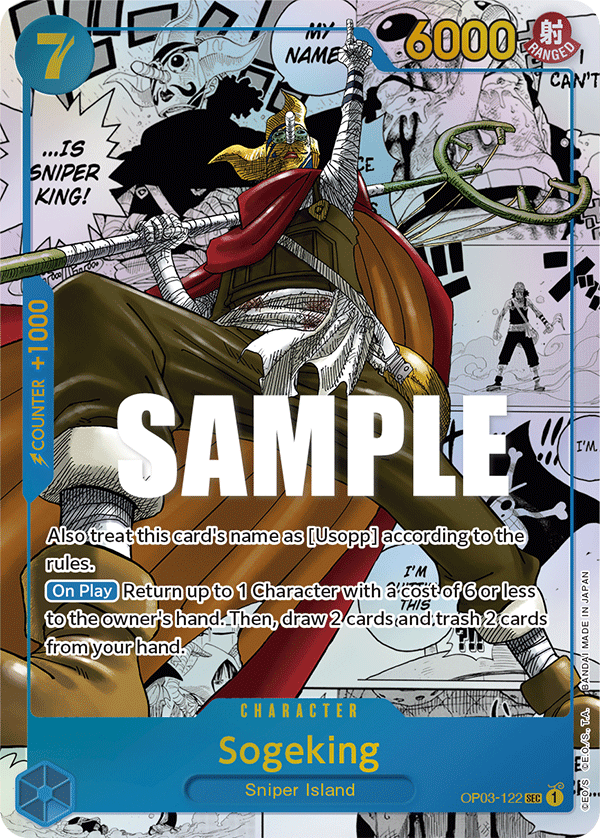 One Piece Card Pillars of Strength Sogeking Manga Rare OP03-122 SEC –  Brokenvase Games