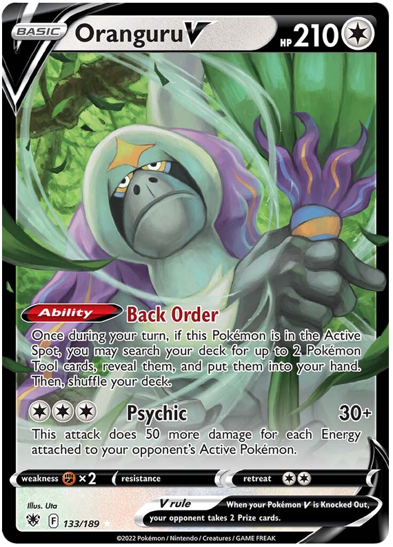 rare cards from astral radiance Pokemon Card Astral Radiance 133/189 Oranguru V Ultra Rare *MINT* –  Brokenvase Games