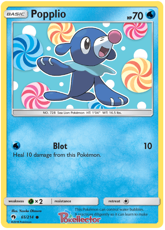 Pokemon Card Lost Thunder 65/214 065/214 Popplio Common *MINT*