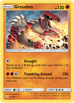 <transcy>Pokemon Card Cosmic Eclipse 113/236 Groudon Sjælden</transcy>