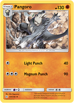<transcy>Pokemon Card Cosmic Eclipse 120/236 Pangoro Gelegentlich</transcy>