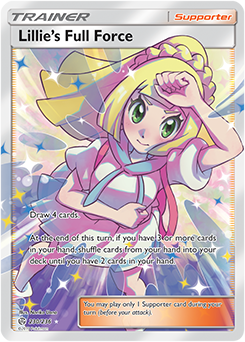 Pokemon Card Cosmic Eclipse 230/236 Lillie's Full Force Supporter Full Art