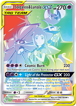 hyper rare pokemon cards tag team Pokemon Card Cosmic Eclipse 254/236 Solgaleo & Lunala Tag Team GX Hype – Brokenvase Games