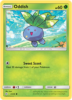 Pokemon Card Cosmic Eclipse 002/236 2/236 Oddish Common