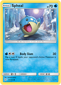 Pokemon Card Cosmic Eclipse 050/236 50/236 Spheal Common