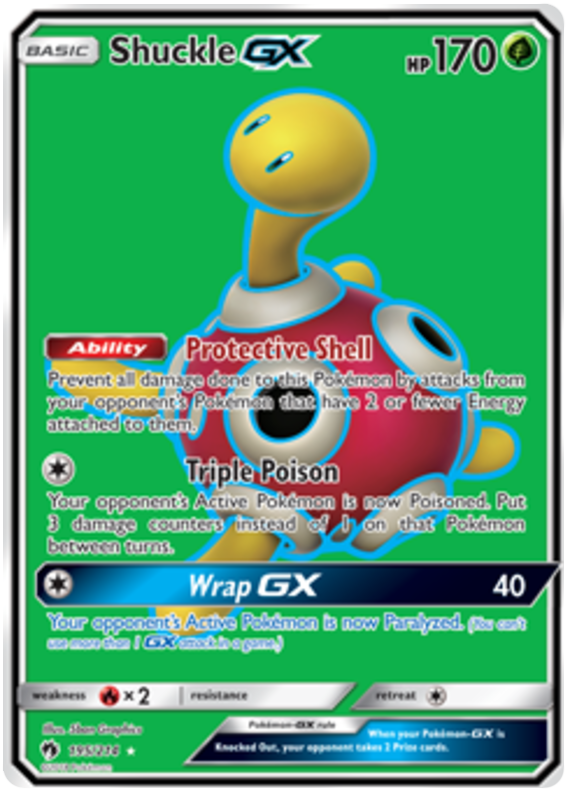 Pokemon Card Lost Thunder 195/214 Shuckle GX Full Art *MINT*