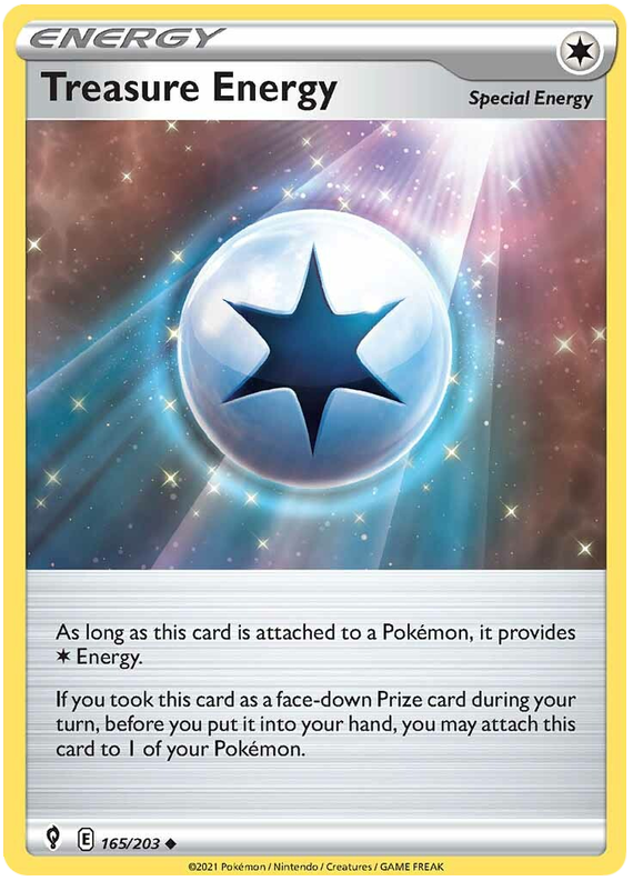 Pokemon Card Evolving Skies 165/203 165/203 Treasure Energy Uncommon