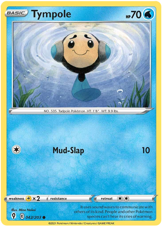 Pokemon Card Evolving Skies 42/203 042/203 Tympole Common