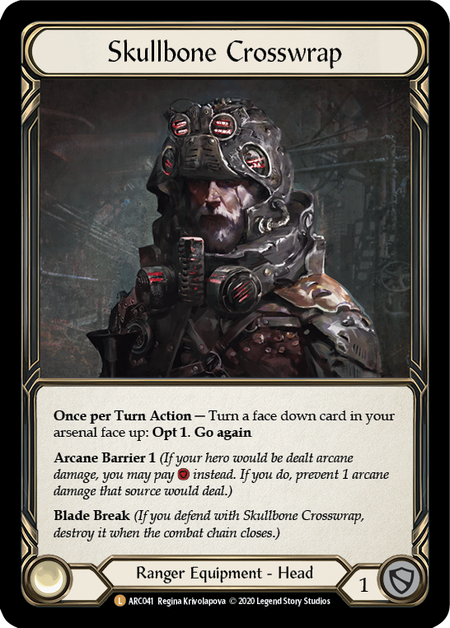 Flesh and Blood Arcane Rising Unlimited L ARC041 Skullbone Crosswrap Rainbow