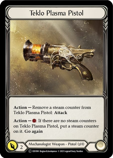 Flesh and Blood Crucible of War Unlimited T CRU100 Teklo Plasma Pistol Rainbow
