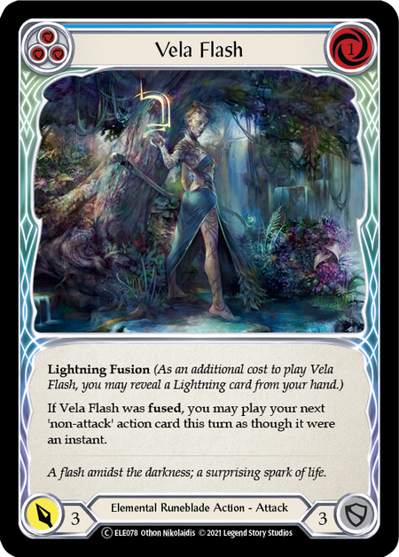 Flesh and Blood Tales of Aria Unlimited C ELE078 Vela Flash (Blue) Standard