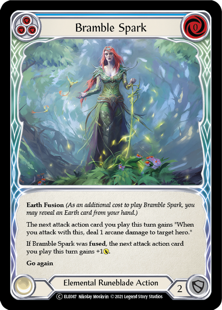 Flesh and Blood Tales of Aria Unlimited C ELE087 Bramble Spark (Blue) Standard