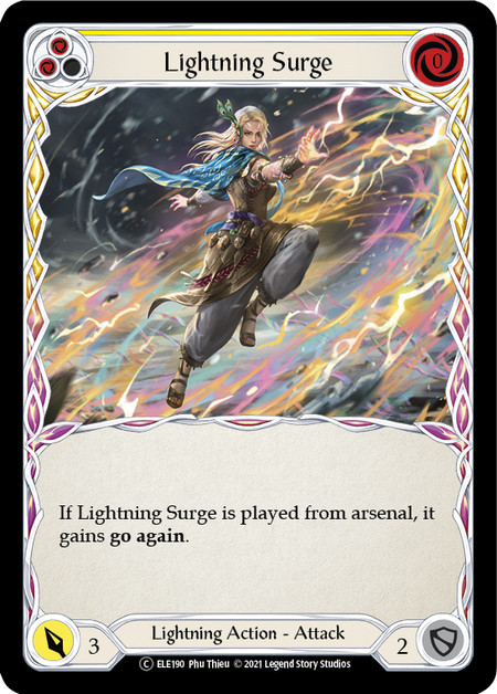 Flesh and Blood Tales of Aria Unlimited C ELE190 Lightning Surge (Yellow) Rainbow