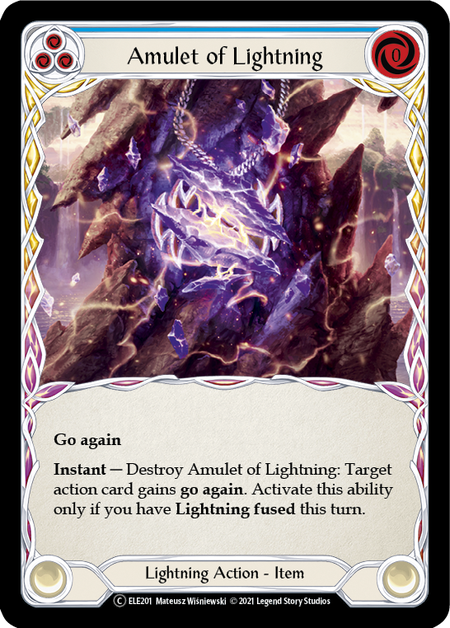 Flesh and Blood Tales of Aria Unlimited C ELE201 Amulet of Lightning Rainbow