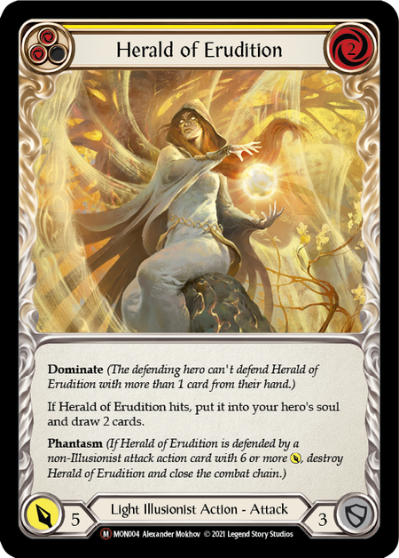 Flesh and Blood Monarch Unlimited M MON004 Herald of Erudition Standard