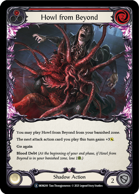 Flesh and Blood Monarch Unlimited R MON200 Howl From Beyond (Red) Standard