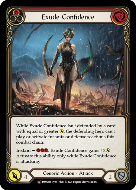 Flesh and Blood Monarch Unlimited M MON245 Exude Confidence Standard