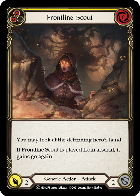 Flesh and Blood Monarch Unlimited C MON273 Frontline Scout (Yellow) Rainbow