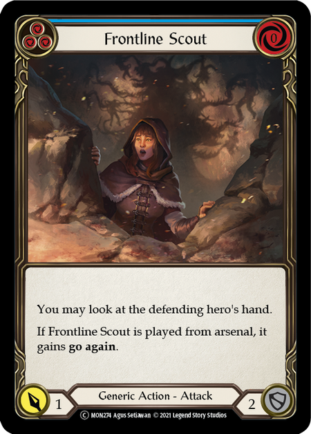 Flesh and Blood Monarch Unlimited C MON274 Frontline Scout (Blue) Rainbow