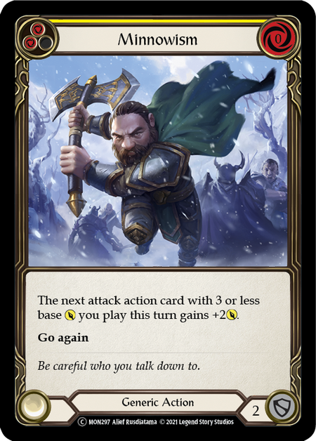 Flesh and Blood Monarch Unlimited C MON297 Minnowism (Yellow) Standard