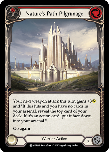 Flesh and Blood Welcome to Rathe Unlimited C WTR147 Nature's Path Pilgrimage (Red) Standard