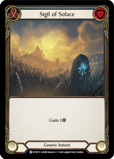 Flesh and Blood Welcome to Rathe Unlimited R WTR175 Sigil of Solace (Blue) Standard