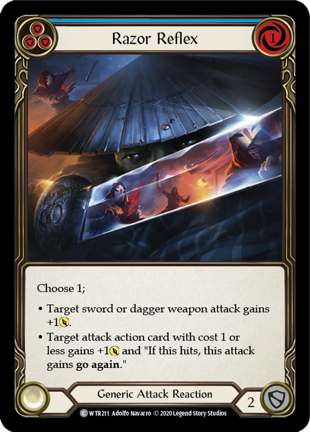 Flesh and Blood Welcome to Rathe Unlimited C WTR211 Razor Reflex (Blue) Rainbow