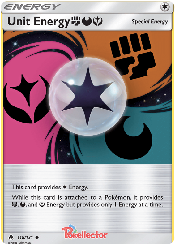 Pokemon Card Forbidden Light 118/131 Unit Energy YDF Fighting Uncommon *MINT*